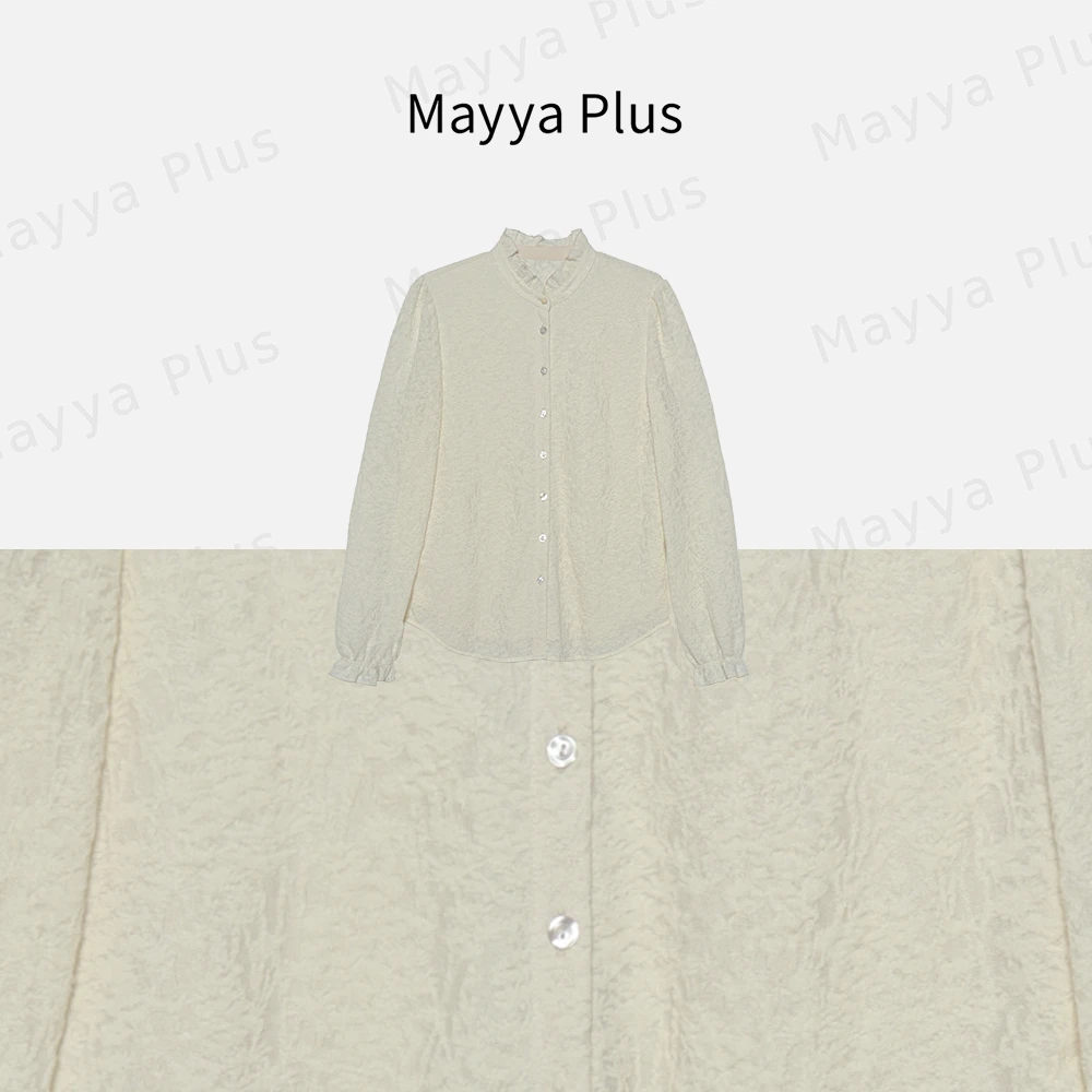 【浪漫茶歇】Mayya Plus麦芽定制轻奢气质显瘦百搭款衬衫32416187