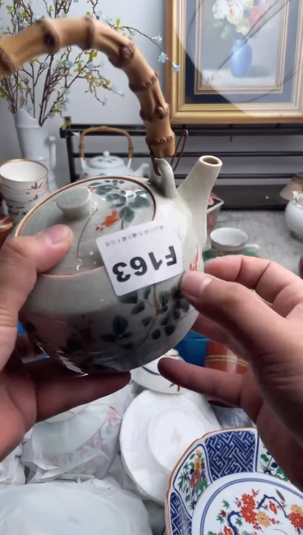 瓷片鹤*163-E-