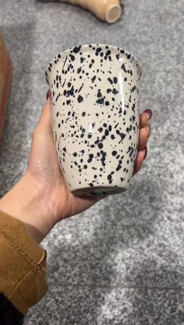 【闪购商品】瓷houmu家泼墨手握杯1个