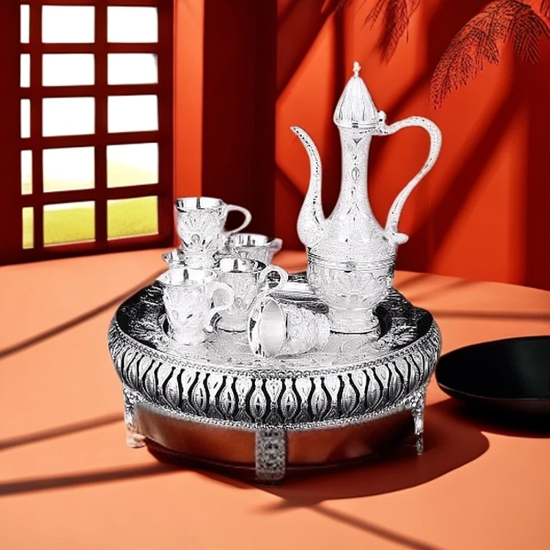 孔雀酒具八件套送礼自用