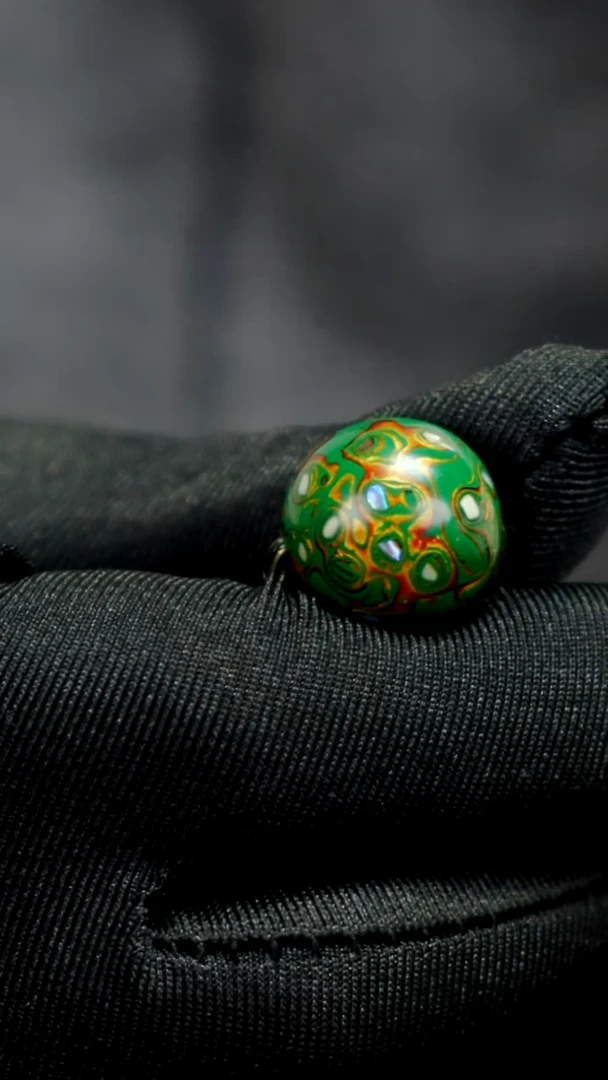 疯子大漆绿金螺钿15mm