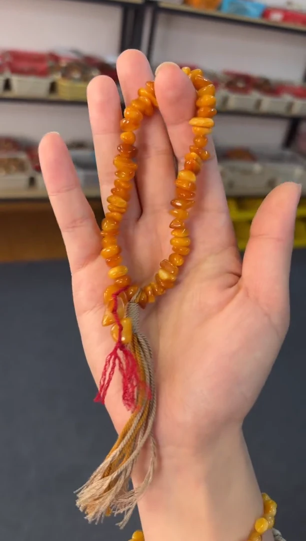 手链蜜蜡未镶嵌   老花蜡手持