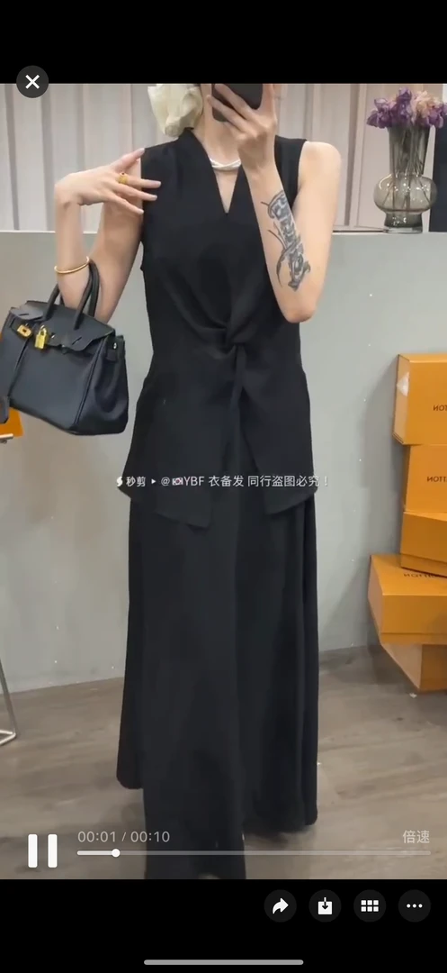 YJ 【清仓】麻料高级感套装