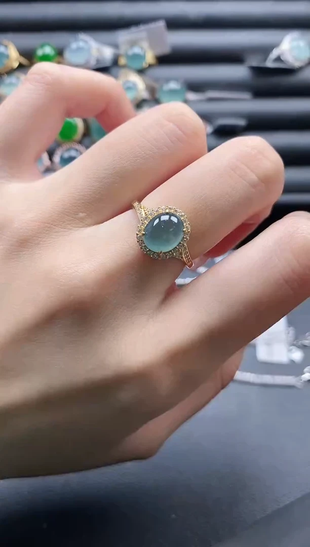 【闪购商品】翡翠戒指银S925镶嵌11111