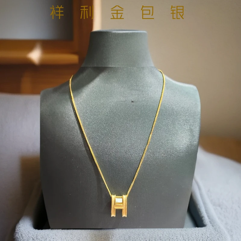 链子足银 套链项链配饰吊坠锁骨链轻奢时尚百搭小众仙女精致坠链