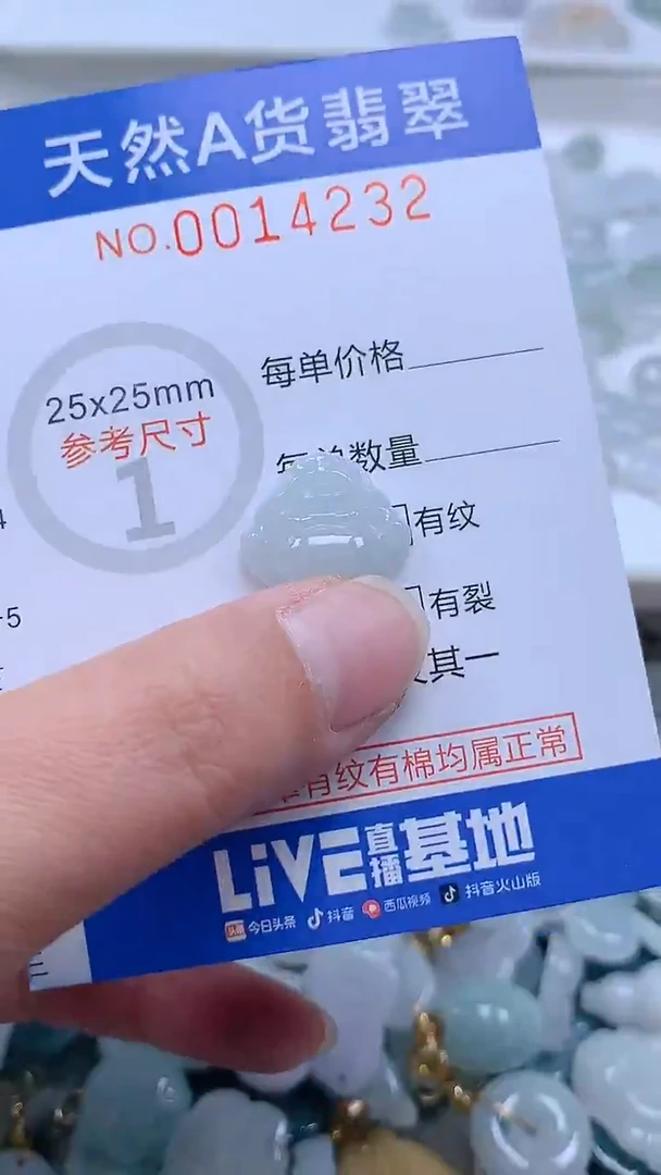 翡翠未镶嵌吊坠(不含链)1