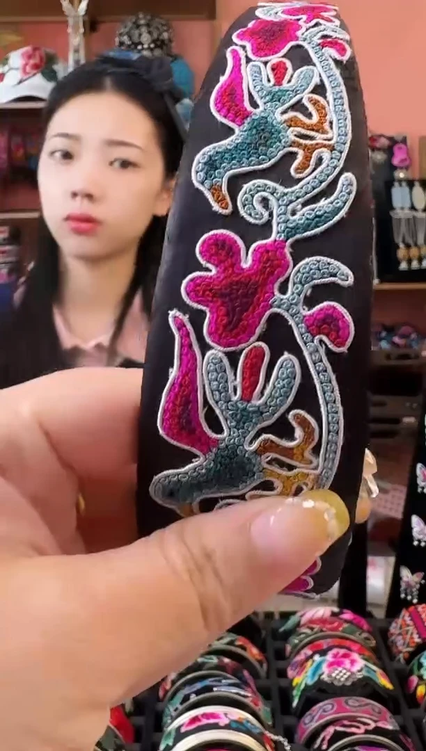 织绣艺枝独绣老绣饰品260