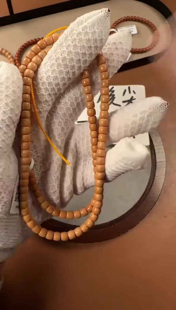 手串橄榄核5.8mm核尖老挝料108，直切珠，ss级老挝一代核料