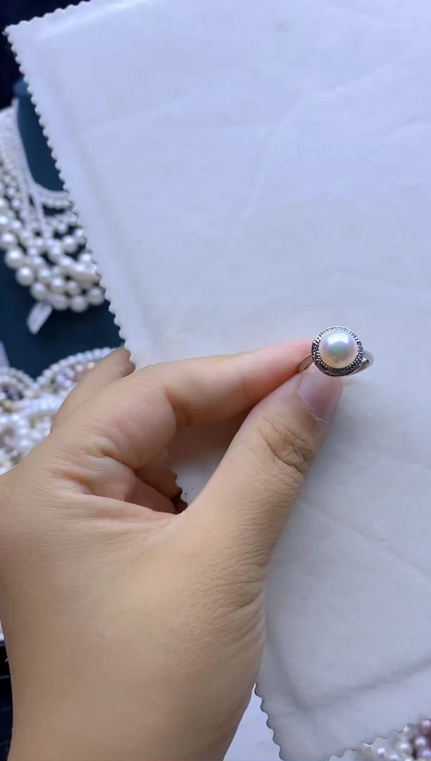 戒指未镶嵌淡水珍珠珍珠戒指