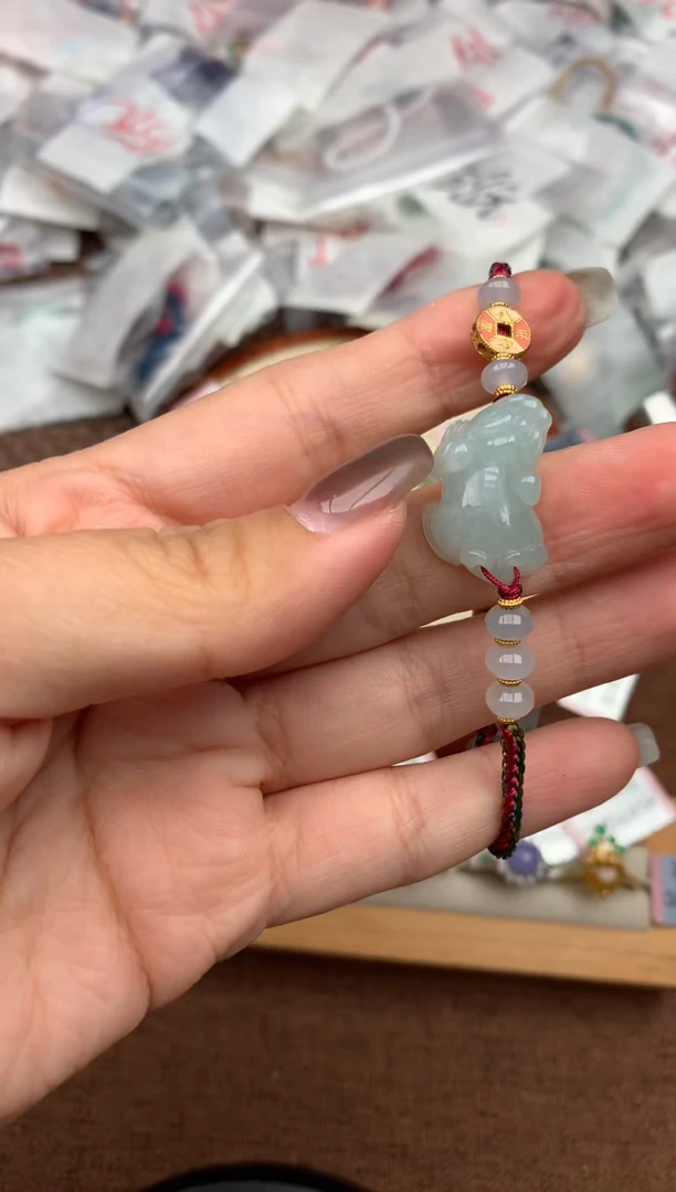 银S925镶嵌挂件翡翠—