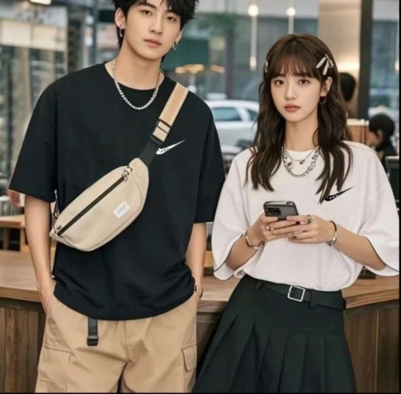 【一折福利】夏季短袖时尚男女同款百搭T恤