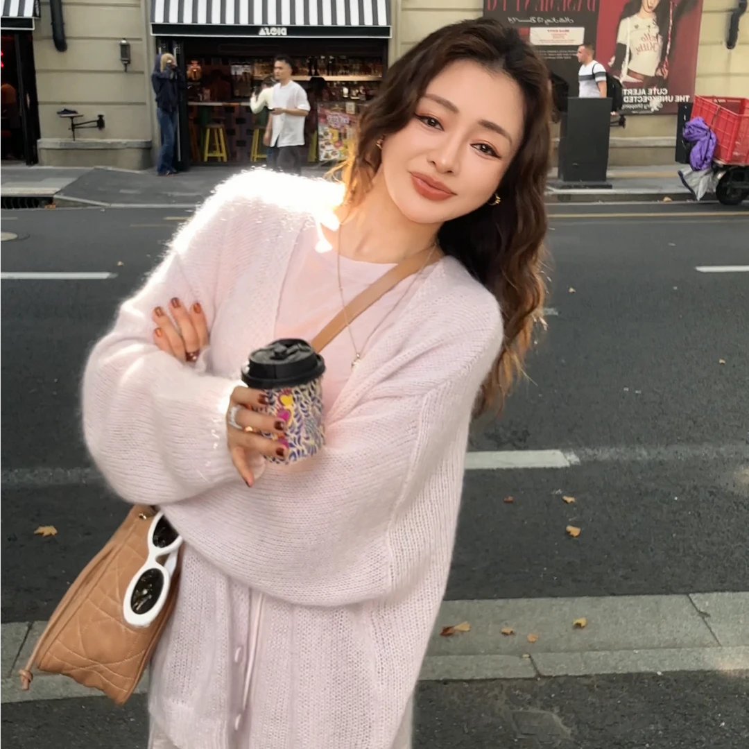 Singularity Me 9A 9811 慵懒风薄款毛衣早秋百搭休闲女针织开衫