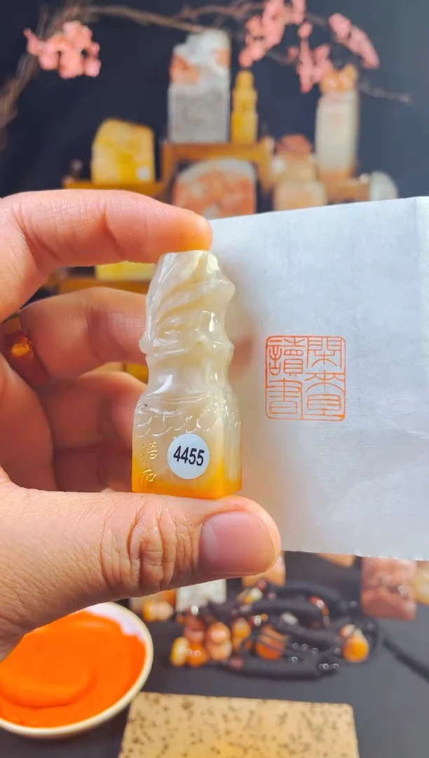 【闪购商品】巴林石印石手工篆刻《闲来且读书》