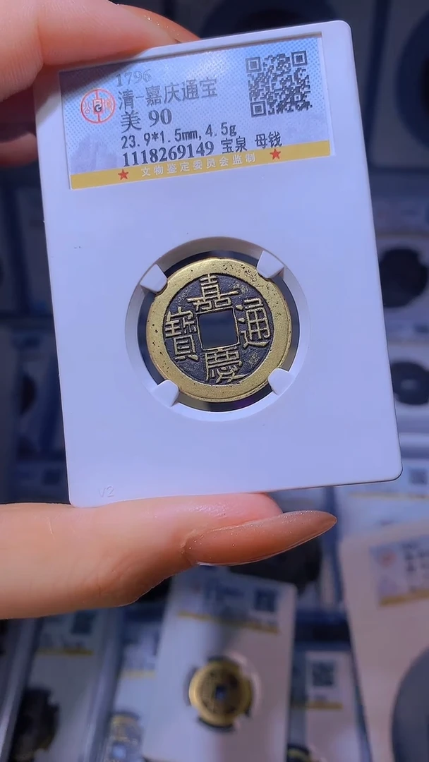 【闪购商品】铜嘉庆通宝宝泉母钱