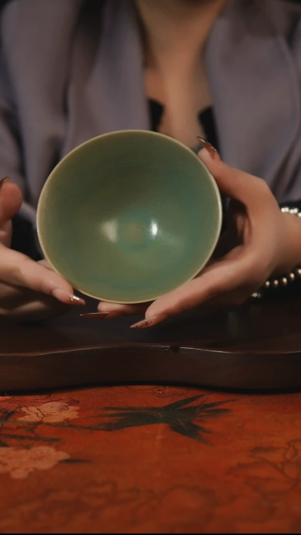 杯子瓷@**～汝州原产地原矿仿古老釉q