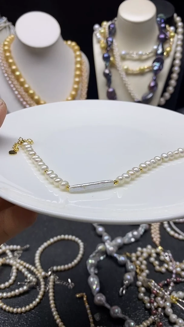 颈饰未镶嵌淡水珍珠多人