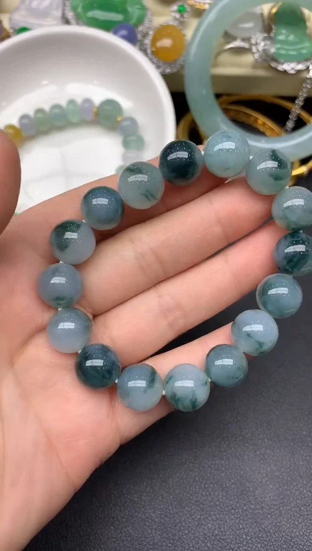 未镶嵌手串翡翠130-七夕珠宝季