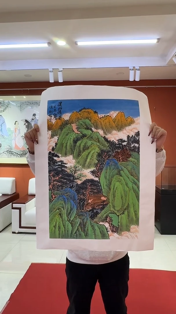 国画王炳杰手绘绘画作品22-13