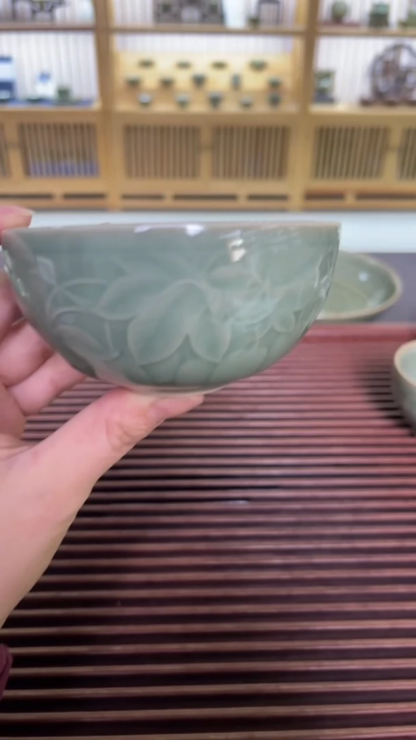 【闪购商品】其他青瓷猕猴桃纹普洱杯