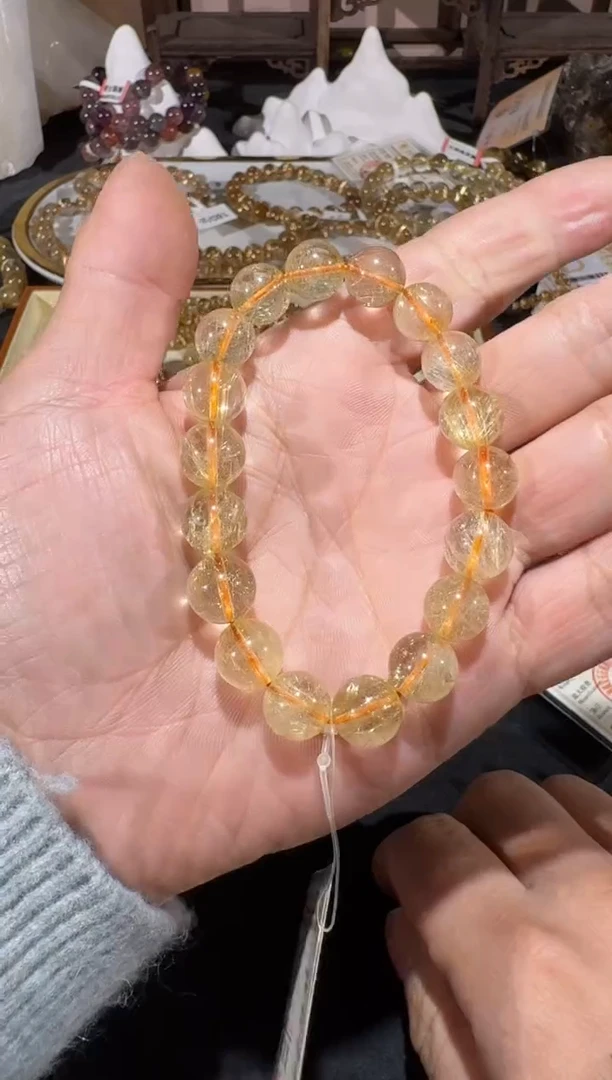 未镶嵌手串发晶SJ-875金发晶