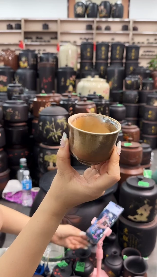罐瑕疵无礼盒 柴烧杯 014