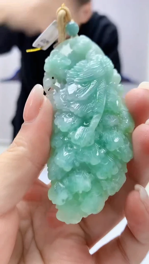 定制翡翠未镶嵌5158ms-毛货32凤凰