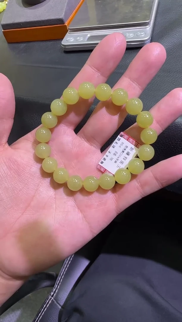 未镶嵌手串和田玉若羌黄口手串（产地直发）