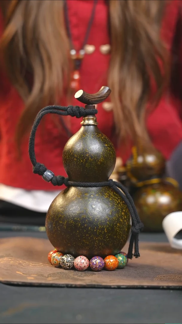 【闪购商品】WW142大漆酒葫芦不包手串及旋转底座