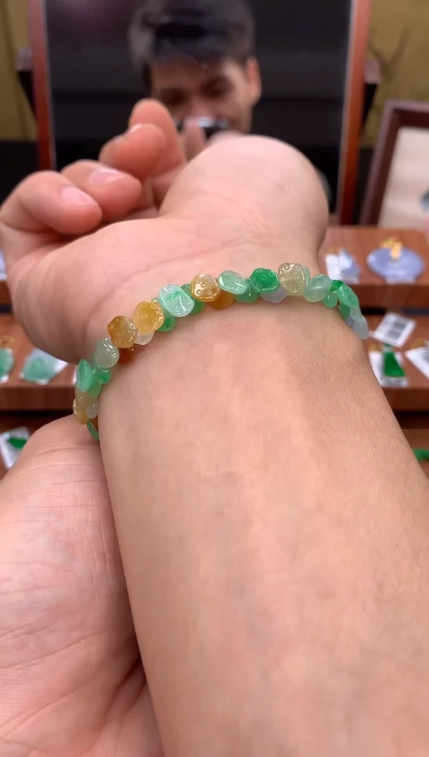 未镶嵌手链翡翠手串