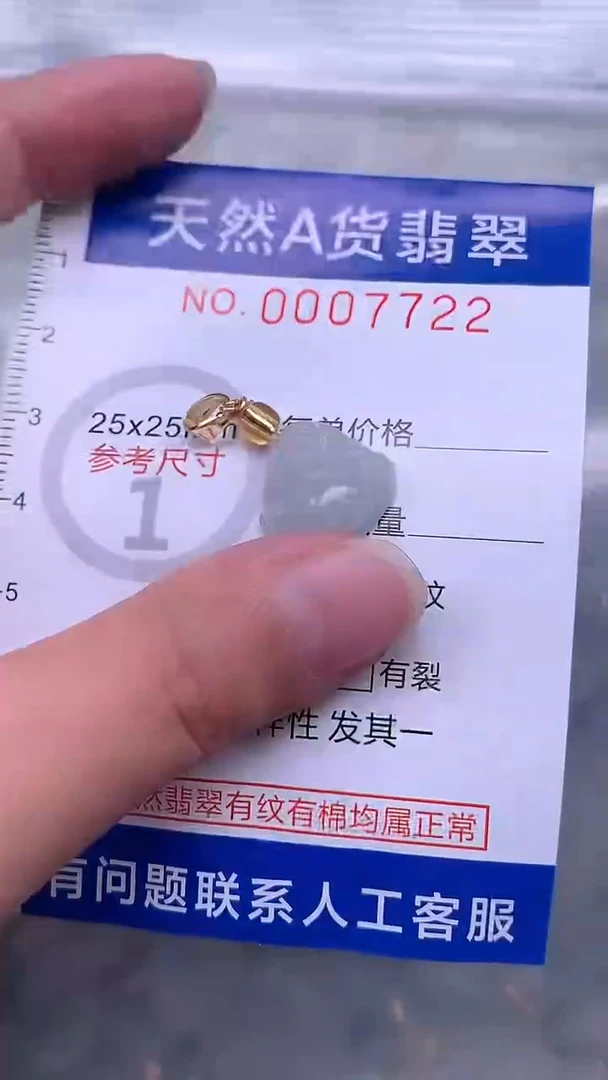 翡翠未镶嵌吊坠(不含链)1