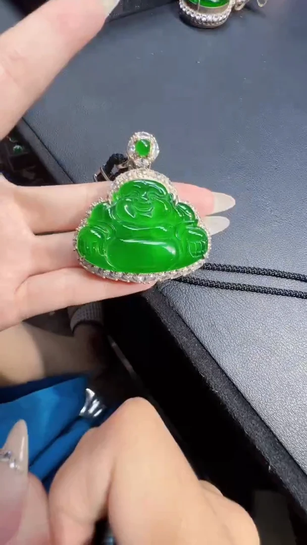 未镶嵌定制翡翠翡翠A货有轻微色差属于正常现象，佛公多样性发货1