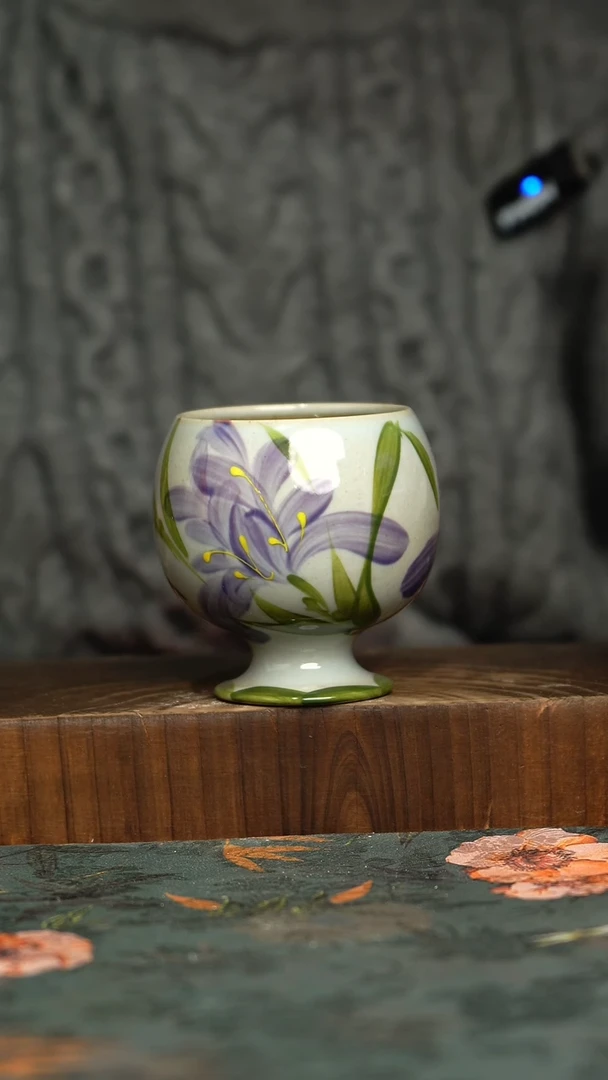 杯釉下彩手工手绘同款陶器