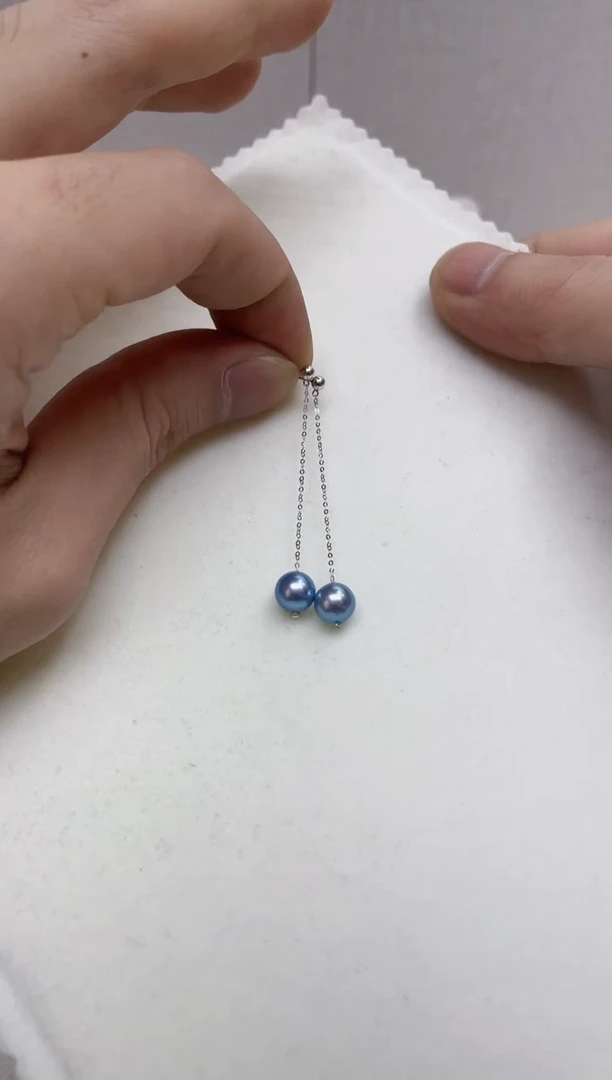 18K金镶嵌耳饰海水珍珠