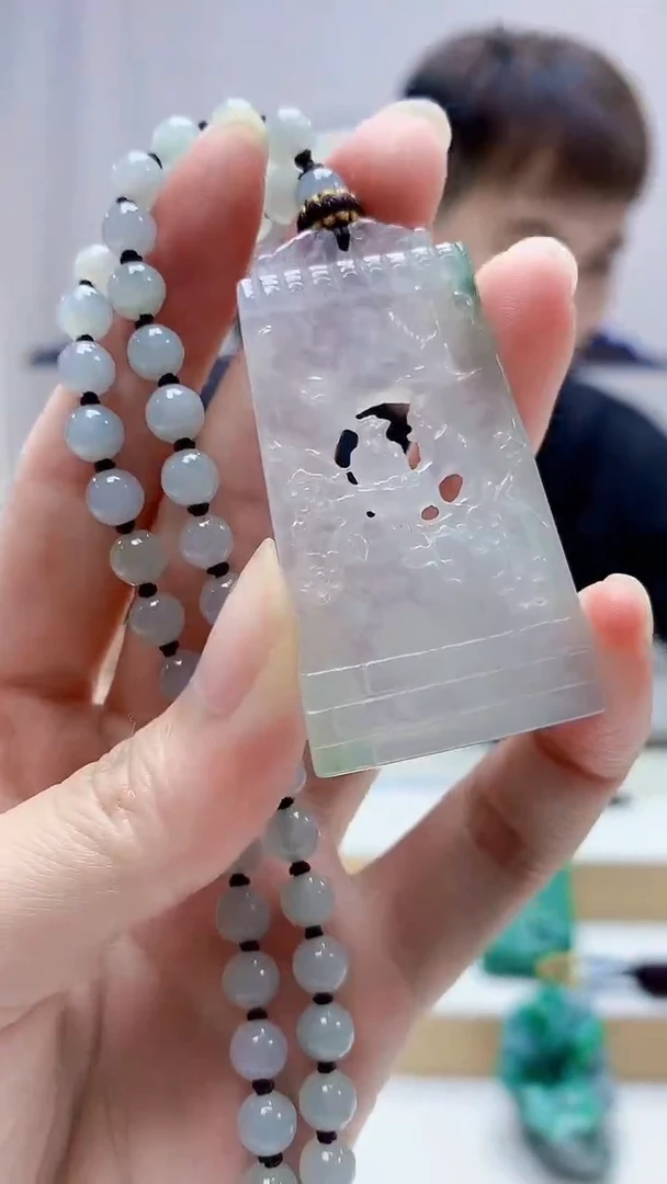 未镶嵌定制翡翠4868zm-毛货赠珠链挂件72