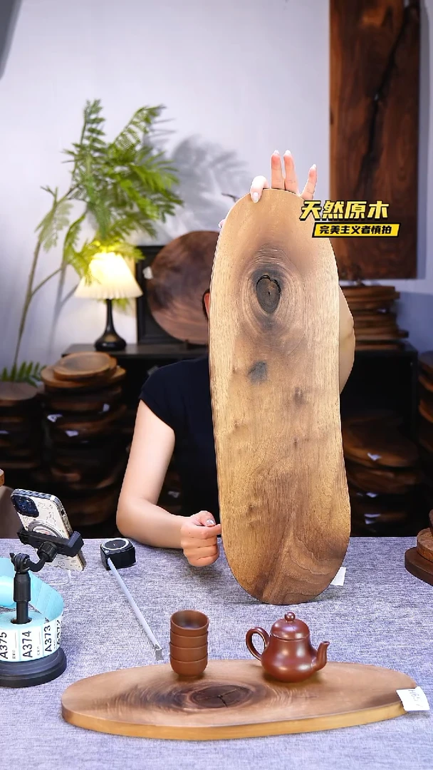 木北美黑胡桃原木.干裂疤结不属于商品质量问题完美主义者慎拍
