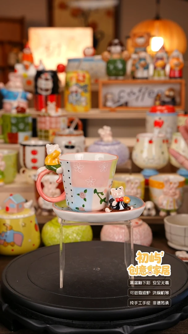 瓷初屿手工彩绘陶瓷餐具