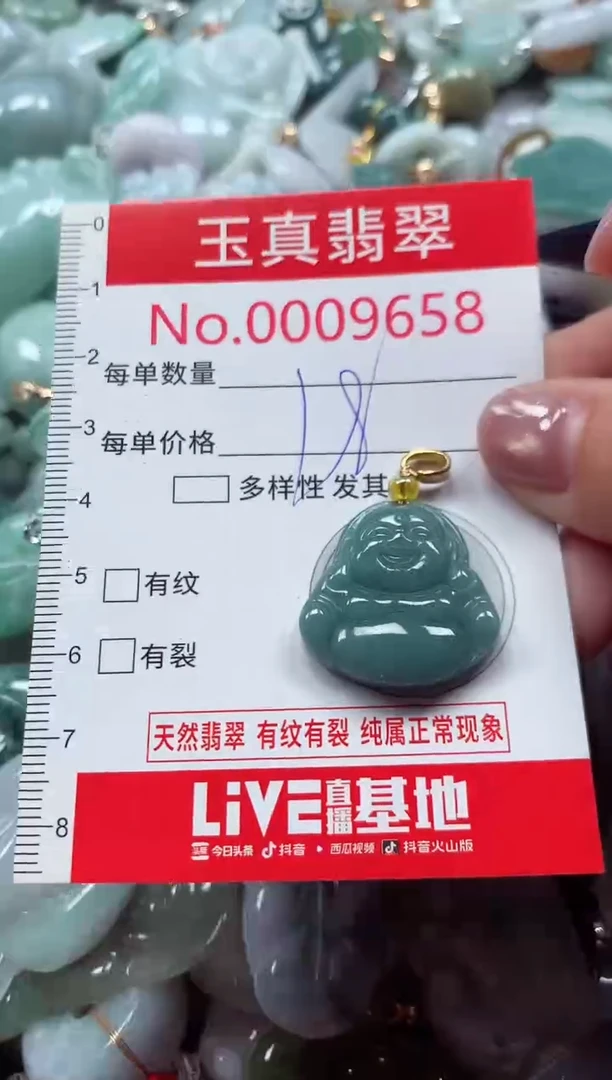 吊坠(不含链)未镶嵌翡翠9658