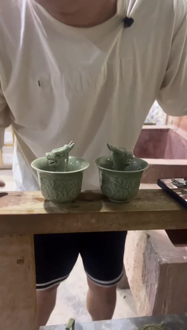 微瑕耀州四绝之一  龙头公平杯一对