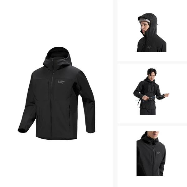 【Arcteryx|始祖鸟】Gamma MX专业连帽冲锋衣Fortius抗风雪耐磨抓绒