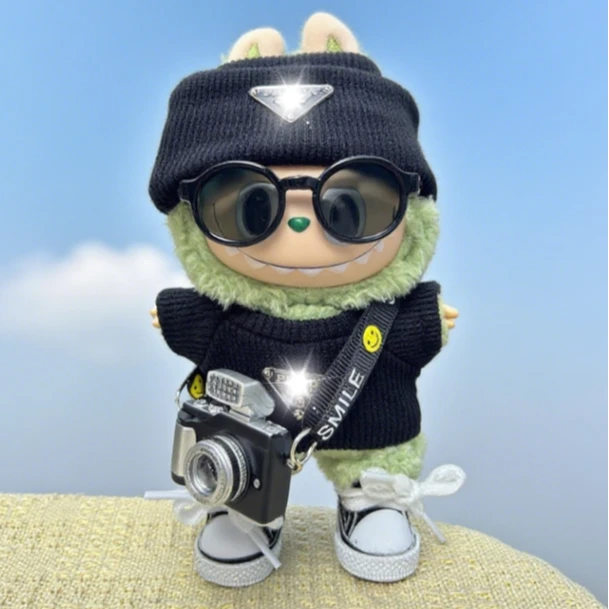 P家黑色相机套装17cm通用娃衣