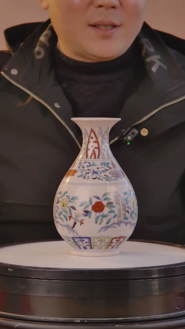 摆件陶景德镇陶瓷青花摆件A12