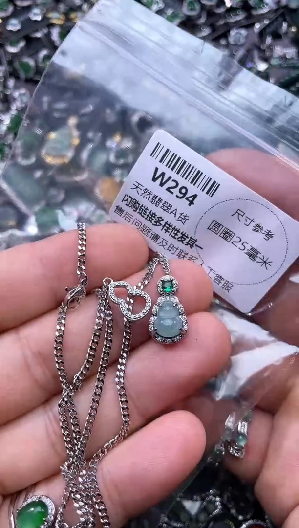 【闪购商品】翡翠颈饰未镶嵌W294项链