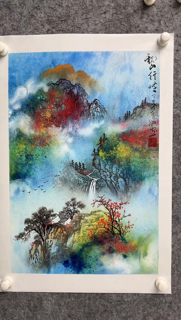 国画李纲-2.7平尺-国画作品