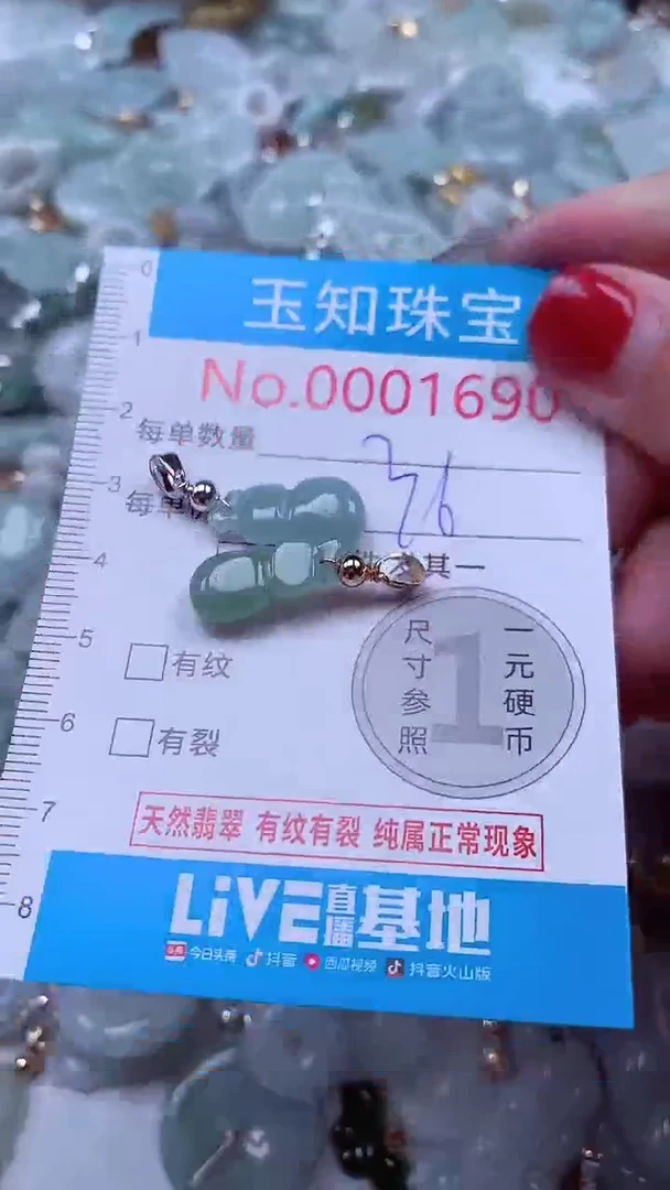 吊坠(不含链)未镶嵌翡翠1690