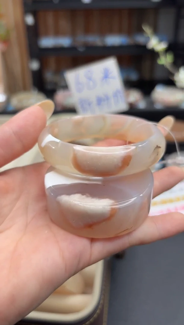 未镶嵌手镯石英质玉C38(54圈赠送镯心)