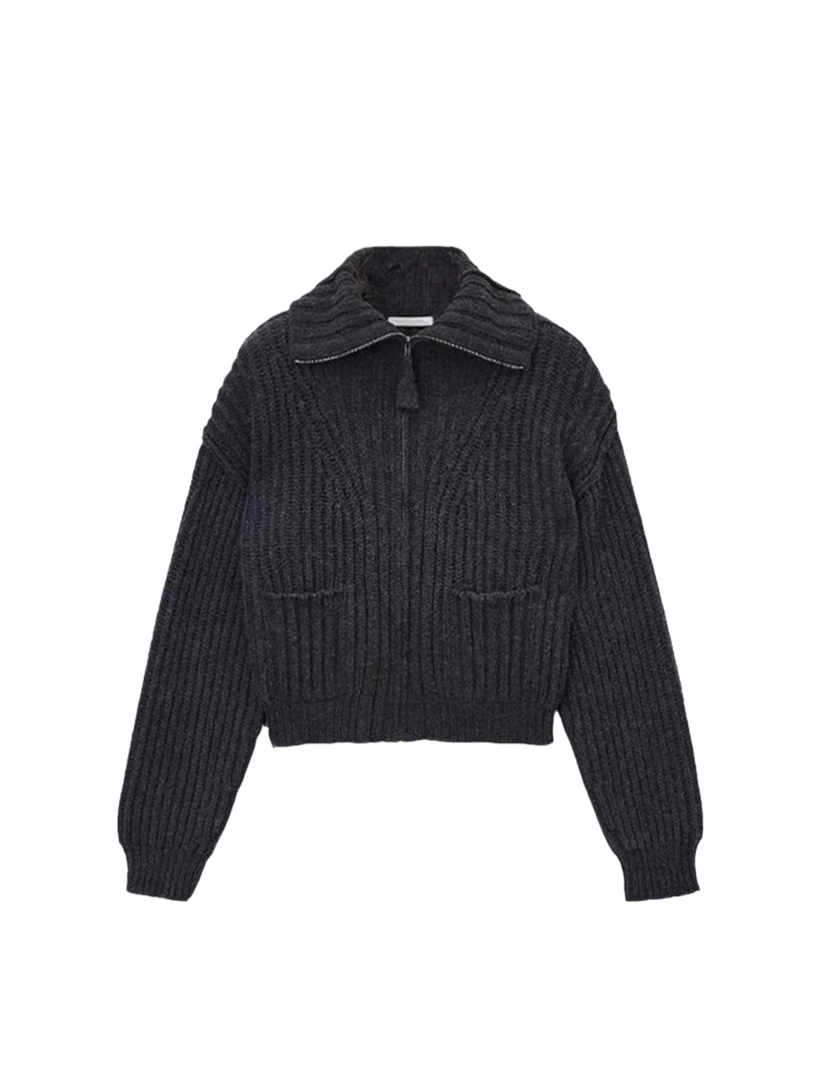 【LLE】复古休闲棉羊毛拉链开衫251287