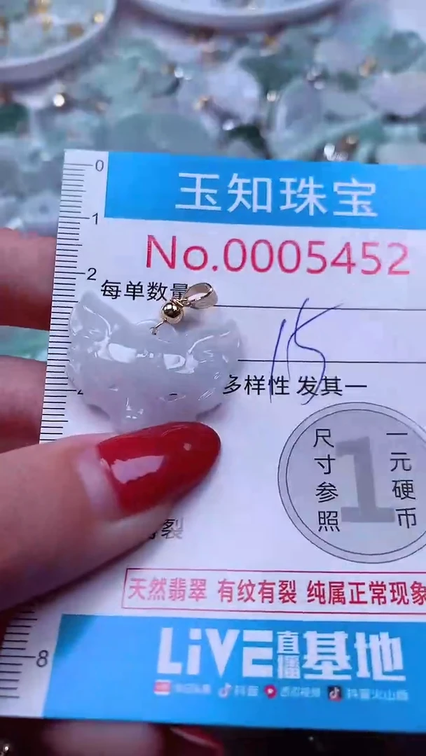 吊坠(不含链)未镶嵌翡翠5452