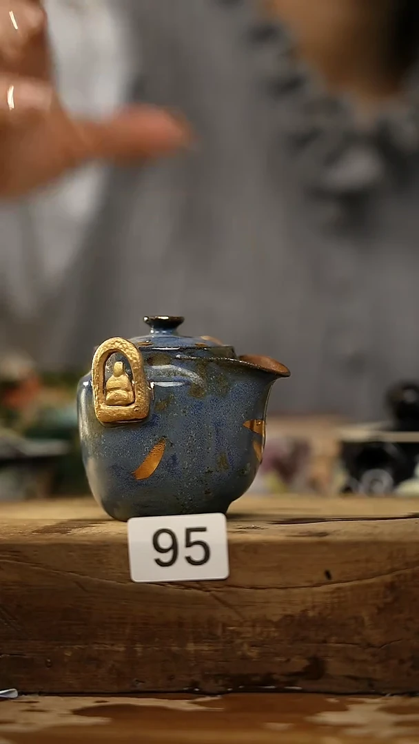 【闪购商品】瓷片设计师手作 描金无相佛 宝瓶