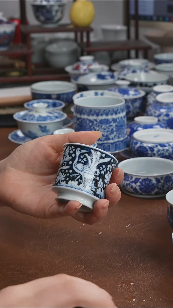 景德镇高端茶器墨奈手绘茶器