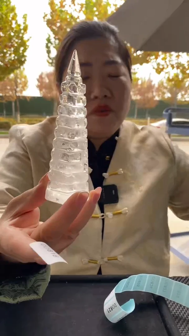 未镶嵌珠宝半成品水晶白水晶文昌塔D818